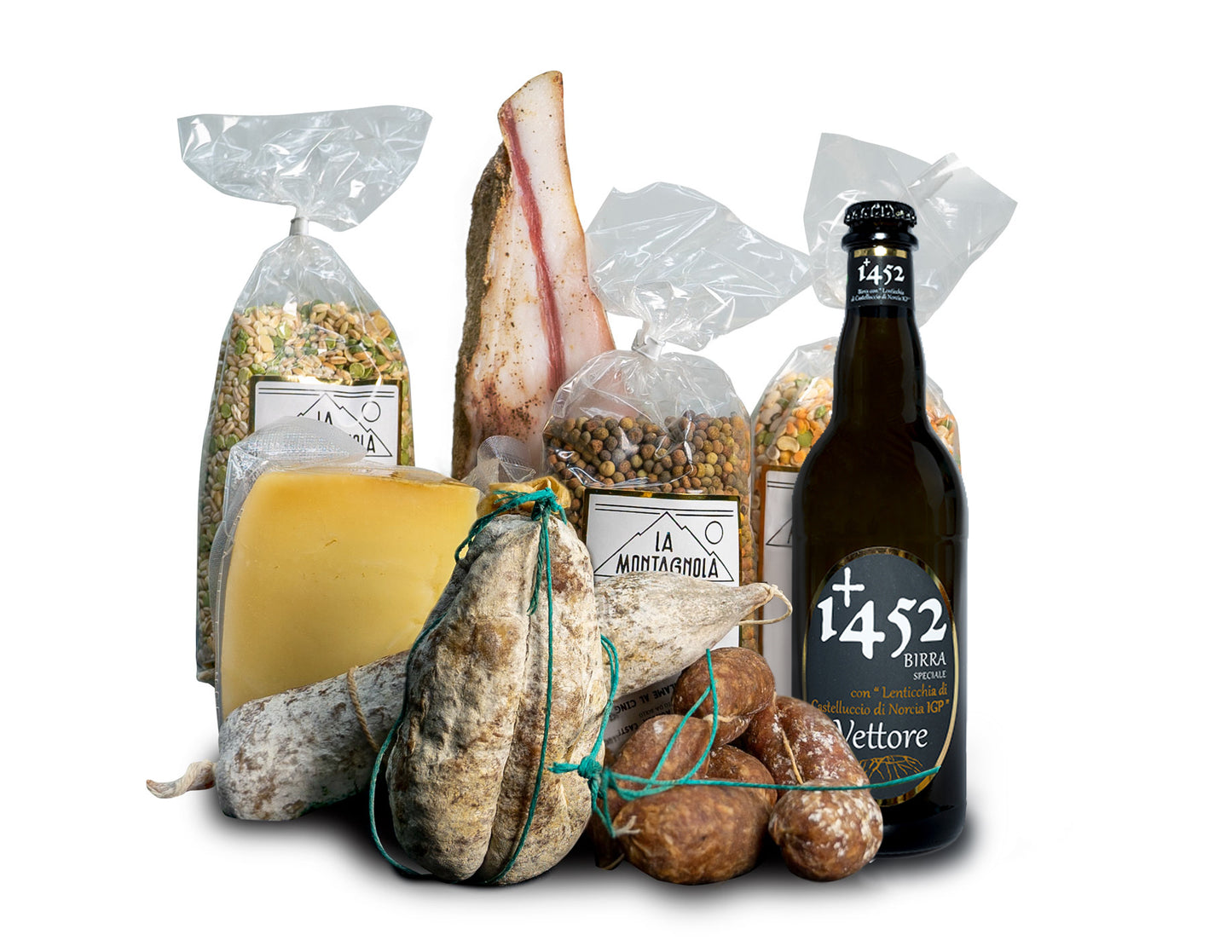 Cesto regalo Prodotti tipici Norcia e Castelluccio Pasqua Montagnola
