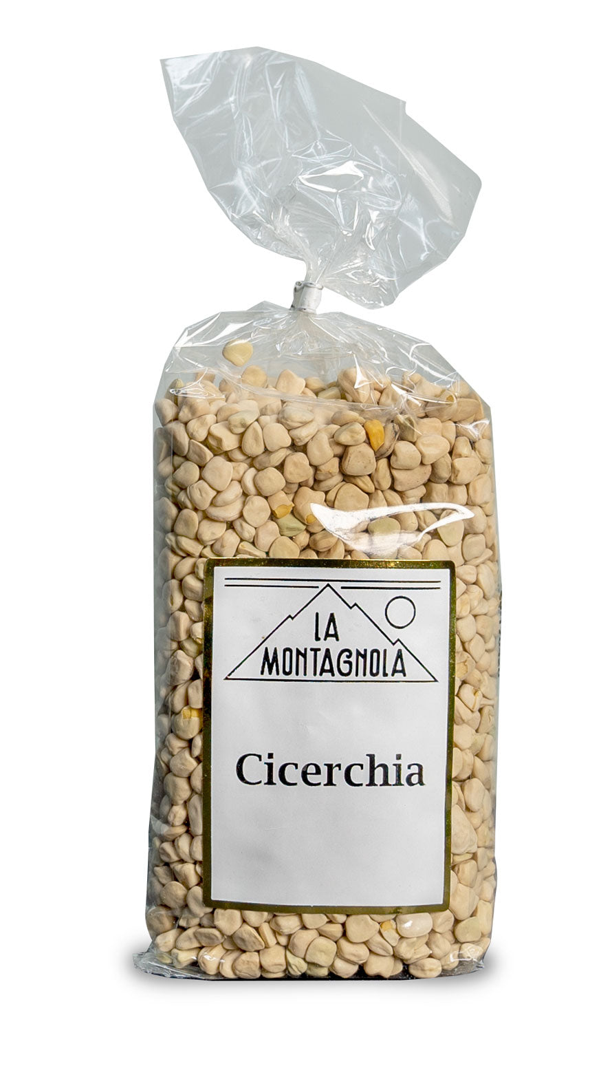 Sacchetto di cicerchia in primo piano