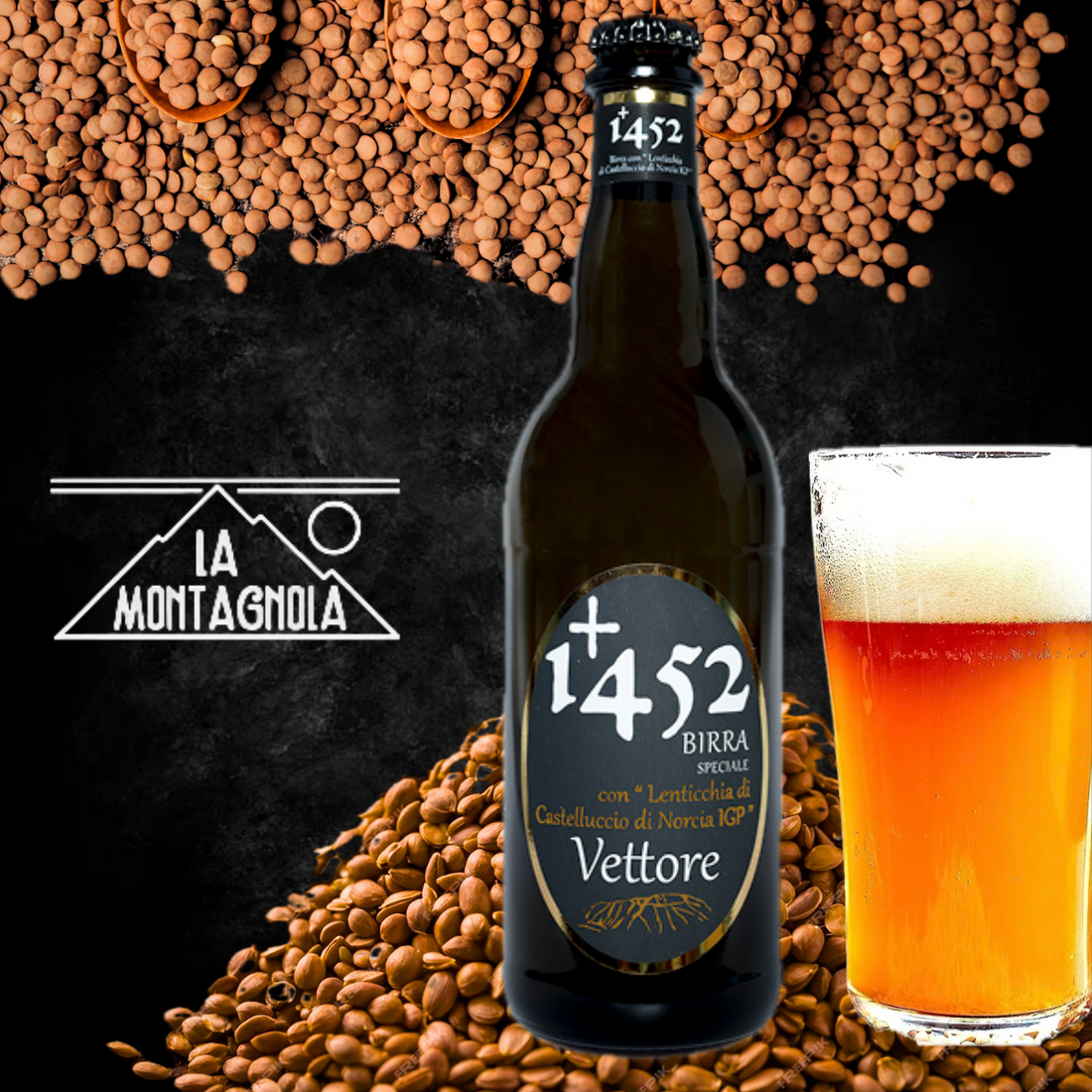 birra artigianale con le lenticchie IGP di Castelluccio di Norcia