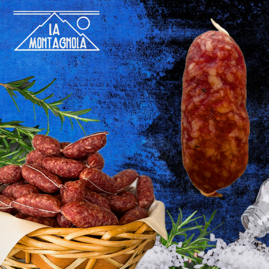 Salsiccette stagionate di maiale artigianali perfette per antipasti e aperitivi