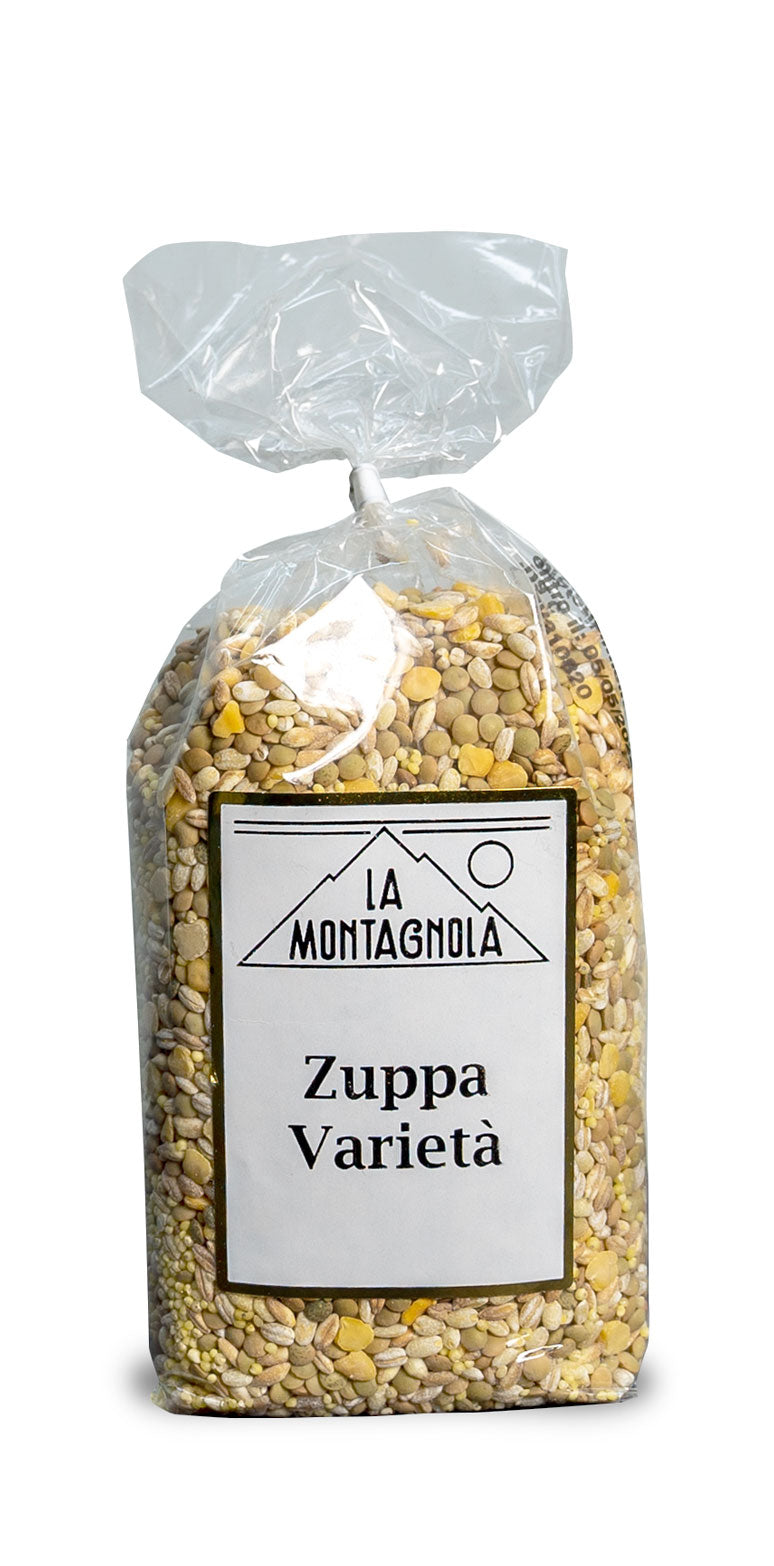 Zuppa Varietà 500gr, mix di legumi e cereali di Castelluccio, La Montagnola